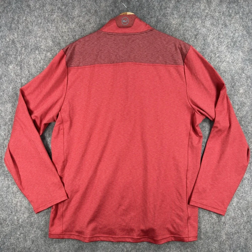 Vineyard Vines On-The-Go Shep Shirt Mens Large Red 1/4 Zip Nantucket Pullover